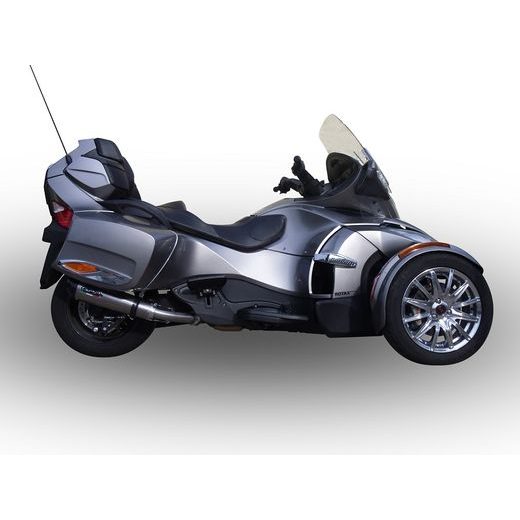 SLIP-ON EXHAUST GPR NEW GRAND PRIX EVO TITANIUM CAN.8.CAT.GPAN.TO BRUSHED TITANIUM PRIEKŠ ATV CAN-AM SPYDER 1000 2013-2016