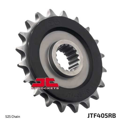 PRIEKŠĒJAIS ZOBRATS JT JTF 405-19RB 19T, 525 PIEDZIŅAS GUMIJAS