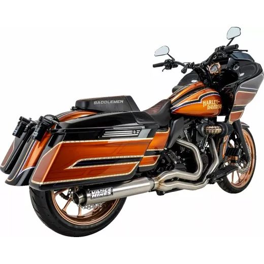 IZPLŪDES SISTĒMA SUPERSPORT 2-1 BRUSHED TOURING FOR HARLEY DAVIDSON FLHX 1923 ABS (304 NERŪSĒJOŠAIS TĒRAUDS)