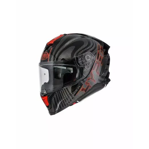 ĶIVERE HYPER CARBON PS HELMET (MELNS, SARKANS, KARBONS)