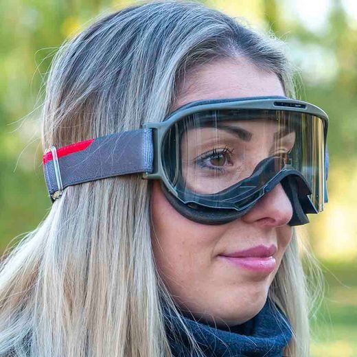 GOGGLES ARIETE WABI 14980-NVR CAURSPĪDĪGS STIKLS GREEN / RED
