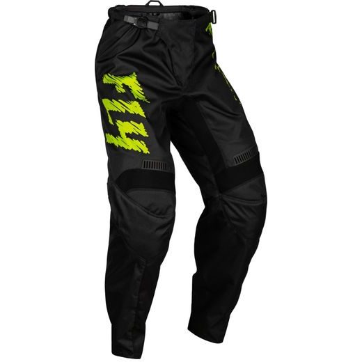 BIKSES FLY MX-PANTS F-16 YOUTH (MELNS, ZAĻŠ)