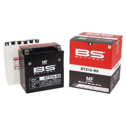 SLĒGTA TIPA AKUMULATORS BS-BATTERY BTX16-BS (YTX16-BS)