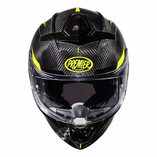 ĶIVERE DEVIL CARBON STY HELMET (MELNS, DZELTENS, KARBONS)