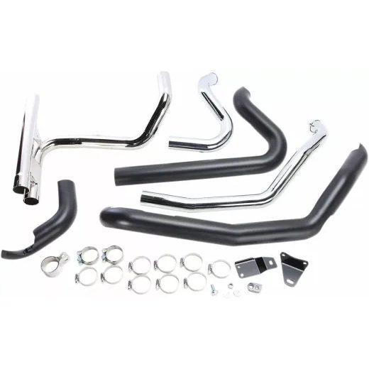 GALVENE DUAL BUNG POWERPORT DUAL HEADPIPES FOR HARLEY DAVIDSON FLHR 1584