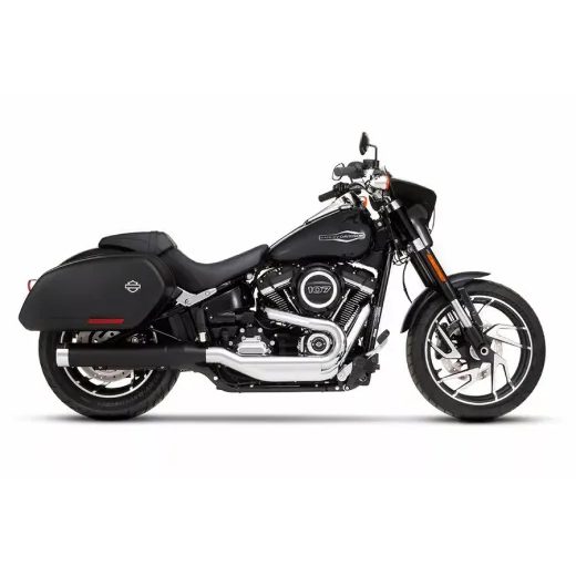 LABAIS MUFF 4" SPORTGLIDE BK/CH FOR HARLEY DAVIDSON FLSB 1750 ABS (NĒRUSĒJOŠAIS TĒRAUDS)