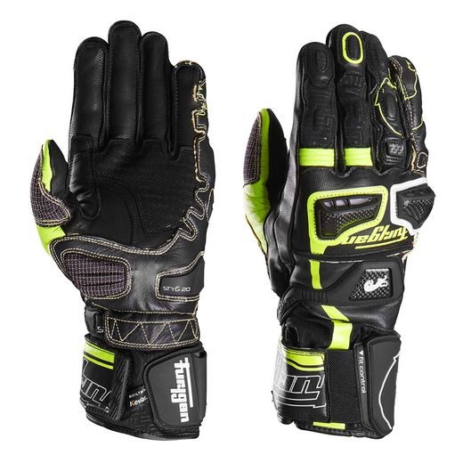 CIMDI FURYGAN GLOVES STYG20 X KEVLAR (MELNS, BALTS, DZELTENS)