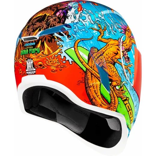 ĶIVERE AIRFORM™ DINO FURY HELMET (DAUDZKRĀSAINS)