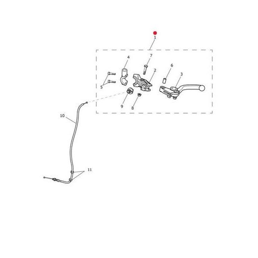 LEVER ASSY, CLUTCH, ADJ, MIRROR