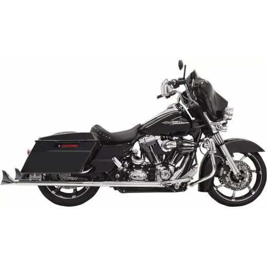 IZPŪTĒJS MUFFLERS FISHTAIL 36" | FLT 95-16 - CHROME W/BAFFLE FOR HARLEY DAVIDSON FLHR 1340 (NĒRUSĒJOŠAIS TĒRAUDS)