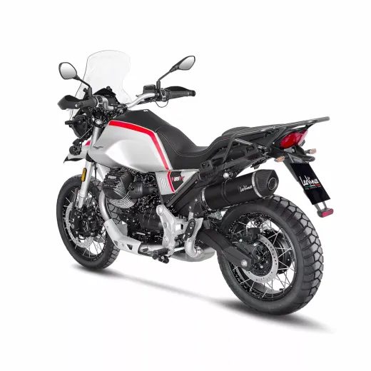 KREISAIS MUFFLER LV ONE EVO BK M GUZZI V85 TT FOR MOTO GUZZI V85 850 TT (OGLEKĻA ŠĶIEDRA)