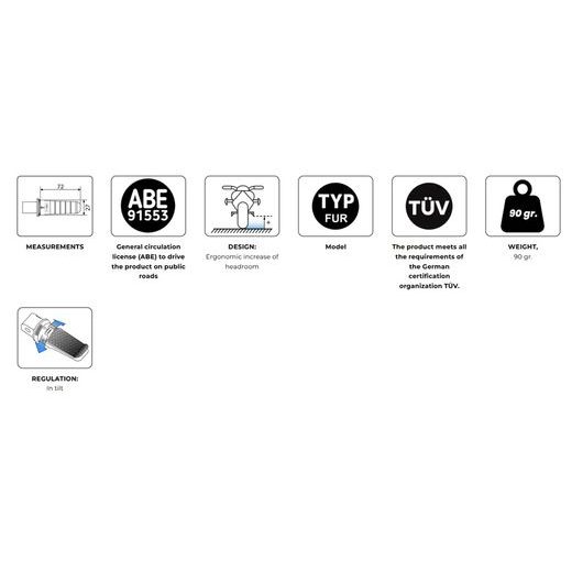 KĀPŠĻI BEZ ADAPTERIEM PUIG RACING 6301R SARKANS