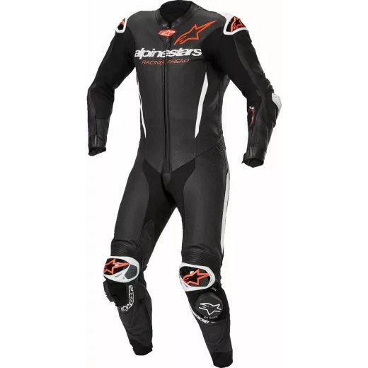 KOMBINEZONS GP-R7 1-PC LEATHER SUIT (MELNS, SARKANS, BALTS)