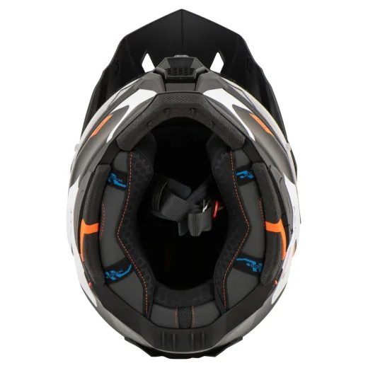 ĶIVERE NEXX HELMET X.WED3 KEYO CARBON MT (BALTA, ORANŽA)