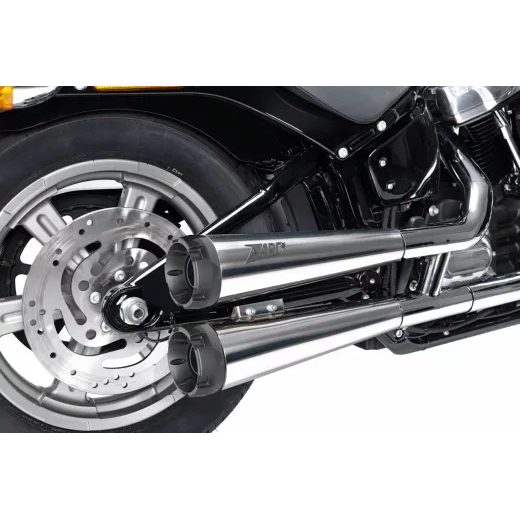 LABAIS SOFTAIL SLIP-ONS E4/E5 POLISHED 17-24 FOR HARLEY DAVIDSON FXBB 1750 ABS