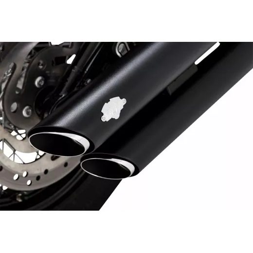 LABAIS MUFFLERS 3"BLK.TS 18+ST FOR HARLEY DAVIDSON FLDE 1750 ABS (MĪKSTS TĒRAUDS)
