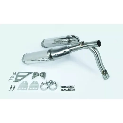 KREISAIS, LABAIS EXH MNST696/796/1100 RND SS FOR DUCATI MONSTER 1100 (NĒRUSĒJOŠAIS TĒRAUDS)