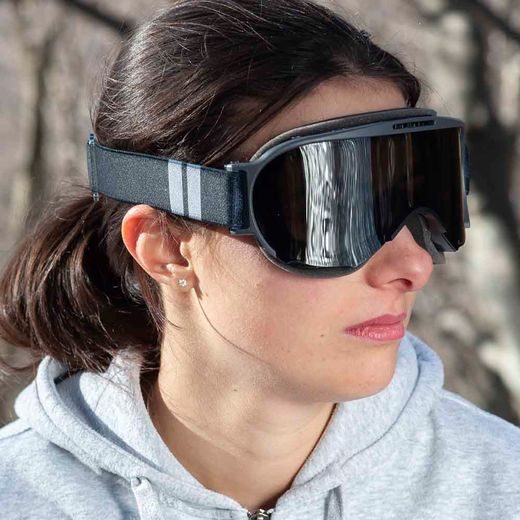 GOGGLES ARIETE WABI 14980-FNGG SMOKED LENS MELNS/PELĒKS