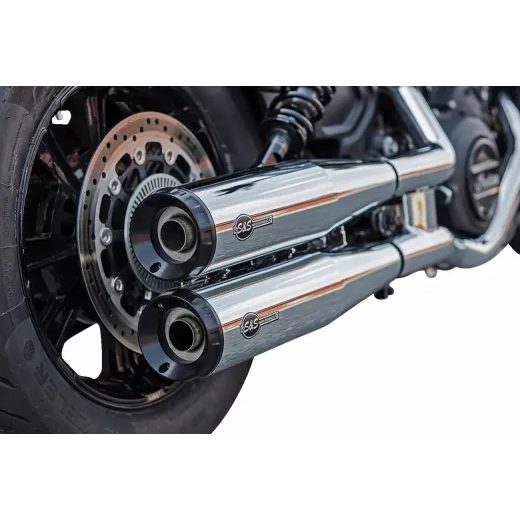 IZPŪTĒJS MUFFLERS 4" RACE - INDIAN SCOUT 15-23 - CHROME FOR INDIAN SCOUT 60 ABS