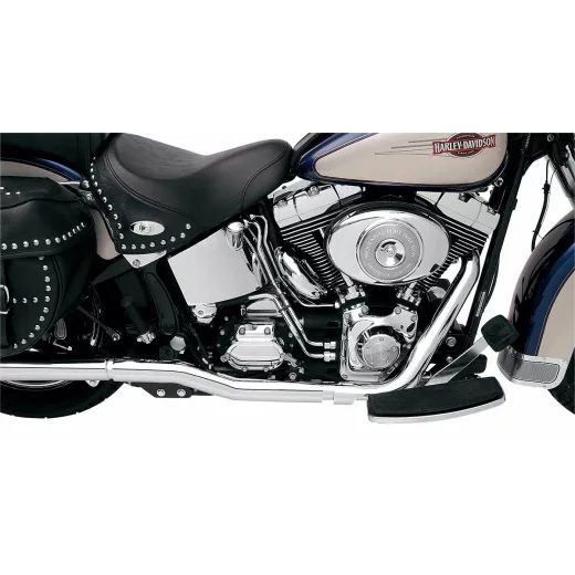 GALVAS CAURULE PIPE POWER CURVE TRUE-DUAL CROSSOVER HEADER PIPES FOR HARLEY DAVIDSON FLS 1690 (TĒRAUDS)