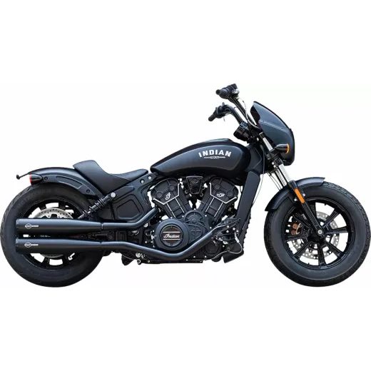 IZPŪTĒJS MUFFLERS 4" RACE - INDIAN SCOUT 15-23 - BLACK FOR INDIAN SCOUT 60 ABS