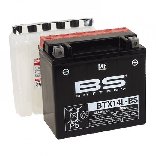 SLĒGTA TIPA AKUMULATORS BS-BATTERY BTX14L-BS