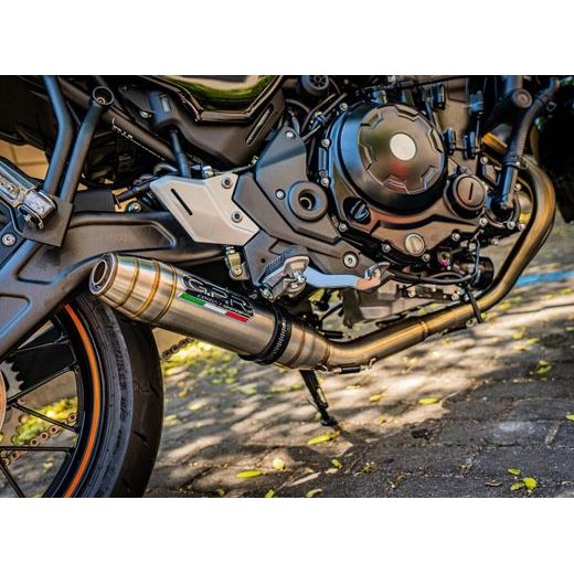 PILNA IZPLŪDES SISTĒMA GPR DEEPTONE CO.K.161.2.RACE.DE BRUSHED STAINLESS STEEL PRIEKŠ KAWASAKI Z 650 RS 2021-2023