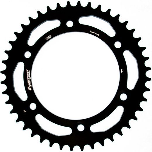 REAR ALU SPROCKET SUPERSPROX RAL-1308:44-BLK MELNS/PELĒKS 44T, 520