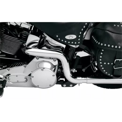 GALVAS CAURULE PIPE POWER CURVE TRUE-DUAL CROSSOVER HEADER PIPES FOR HARLEY DAVIDSON FLST 1340 (TĒRAUDS)