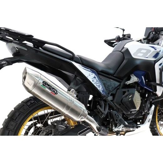 SLIP-ON EXHAUST GPR FURORE-X ACCIAIO INOX VO.9.RACEDB.FUXIO BRUSHED STAINLESS STEEL INCLUDING LINK PIPE AND REMOVABLE DBKILLER