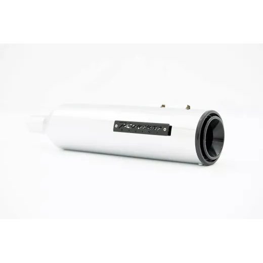 KREISAIS, LABAIS HP45 4.5 MUFFLER TOURING M8 CH/BK PVD FOR HARLEY DAVIDSON FLH 1868 ABS (HROMĒTS TĒRAUDS)