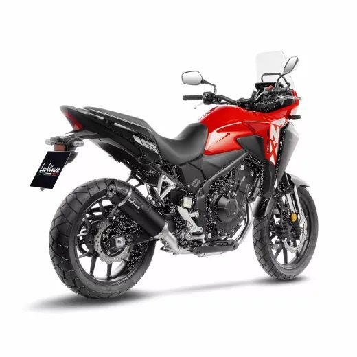 LABAIS MUFFLER LV ONE EVO HONDA NX 500 BK FOR HONDA CB 500 ABS (OGLEKĻA ŠĶIEDRA)