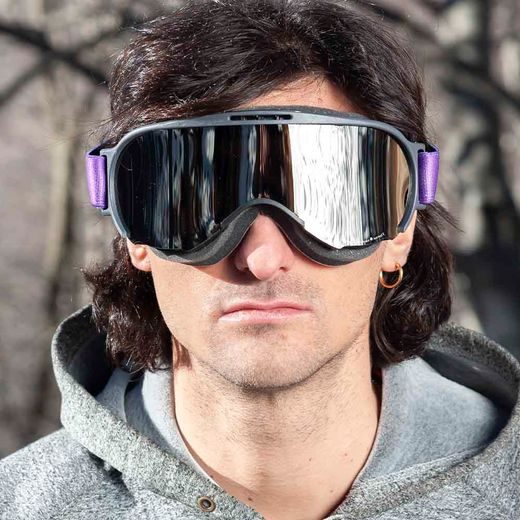 GOGGLES ARIETE WABI SILVER MIRROR LENS PURPLE/GREY
