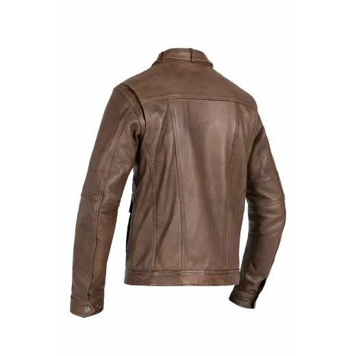 JAKA DRIFTER LEATHER JACKET (BRŪNS)