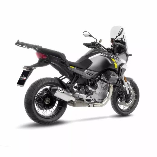 LABAIS MUFFLER LV14 MOTO GUZZY STELVIO TI/CF FOR MOTO GUZZI STELVIO 1000 ABS (OGLEKĻA ŠĶIEDRA)