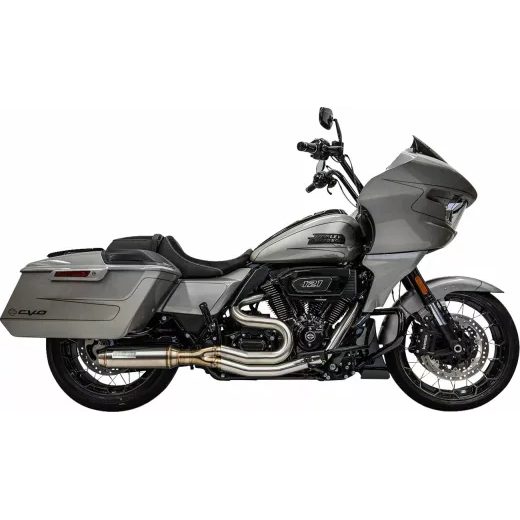 IZPLŪDES SISTĒMA 2-1 SUPER BIKE MID-LENGTH | FLT 17-24 - STAINLESS FOR HARLEY DAVIDSON FLH 1868 ABS (NERŪSĒJOŠAIS TĒRAUDS)
