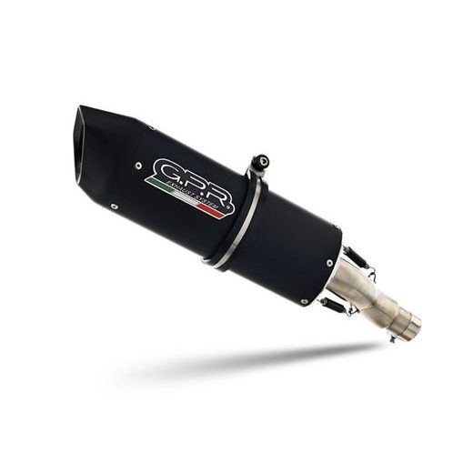 SLIP-ON EXHAUST GPR FURORE NERO FN.4.RACEDB.FUNE MATTE BLACK INCLUDING LINK PIPE AND REMOVABLE DBKILLER