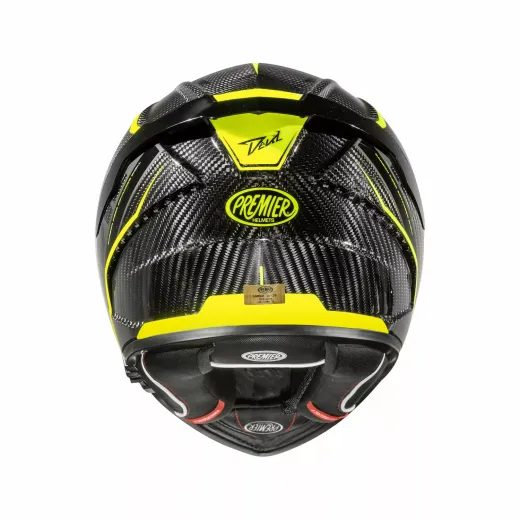ĶIVERE DEVIL CARBON STY HELMET (MELNS, DZELTENS, KARBONS)