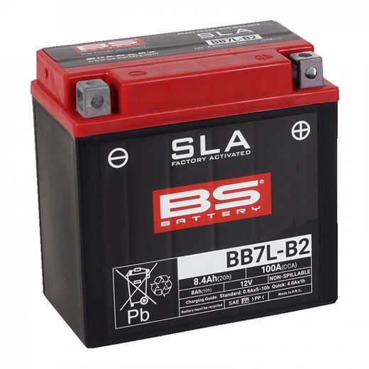 RŪPNIECISKI AKTIVIZĒTS AKUMULATORS BS-BATTERY BB7L-B2 (FA) (YB7L-B2 (FA)) SLA