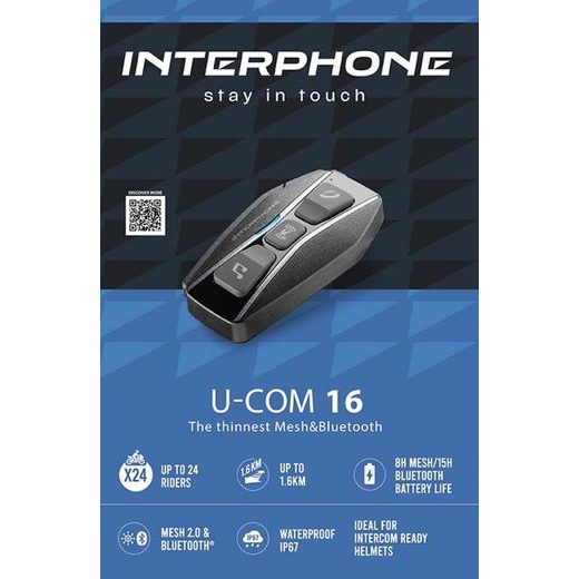 INTERPHONE BT HEADSET U-COM16 DOUBLE PACKAGE