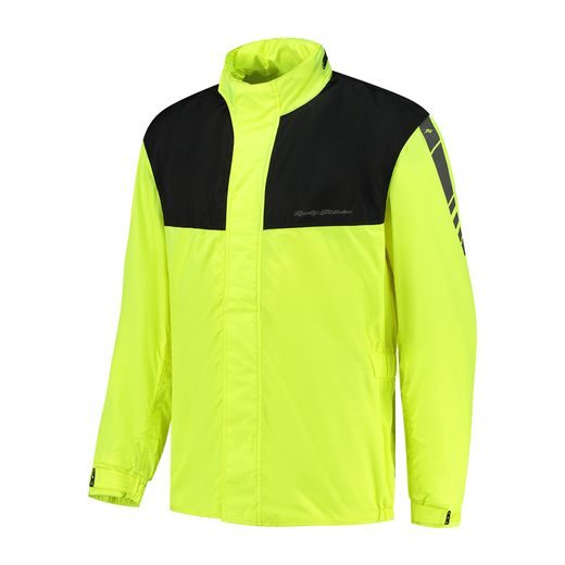 JAKA RUSTY STITCHES RAIN JACKET SANDER (MELNS, DZELTENS)