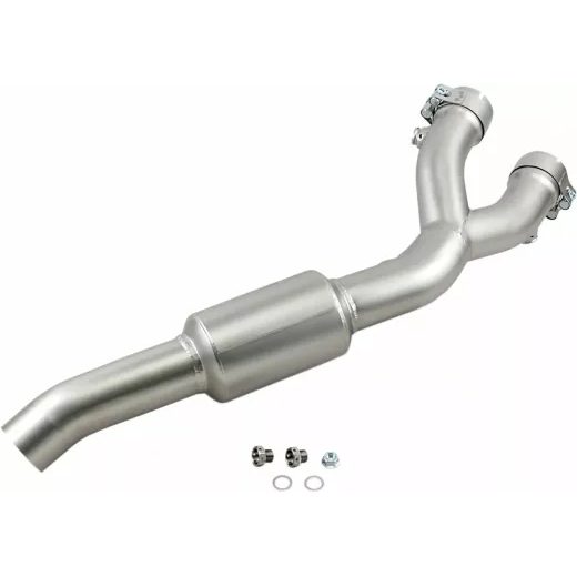 LINK CAURULE CAT ELIMINATOR LINK PIPE FOR YAMAHA MT-10 ABS (304 NERŪSĒJOŠAIS TĒRAUDS)