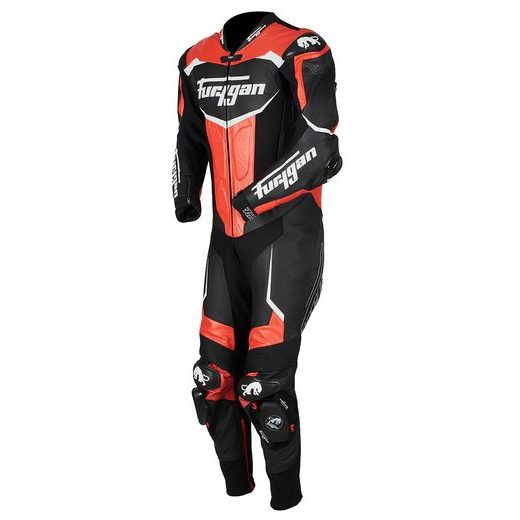 KOMBINEZONS FURYGAN LEATHER SUIT OVERTAKE (MELNS, SARKANS, BALTS)
