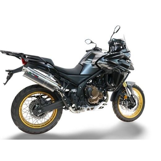 SLIP-ON EXHAUST GPR TRIOVAL VO.8.TRI PULĒTS NERŪSĒJOŠAIS TĒRAUDS INCLUDING REMOVABLE DB KILLER AND LINK PIPE