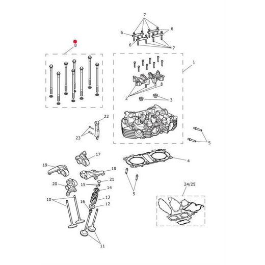 KIT, CYL HEAD BOLTS & WASHERS