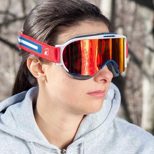GOGGLES ARIETE WABI 14980-RABR RED MULTILAYER LENS RED/BLUE