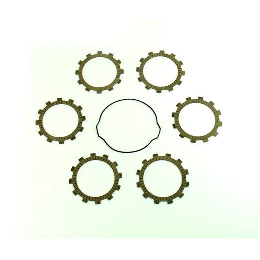 FRICTION PLATES KIT WITH CLUTCH COVER GASKET ATHENA P40230019