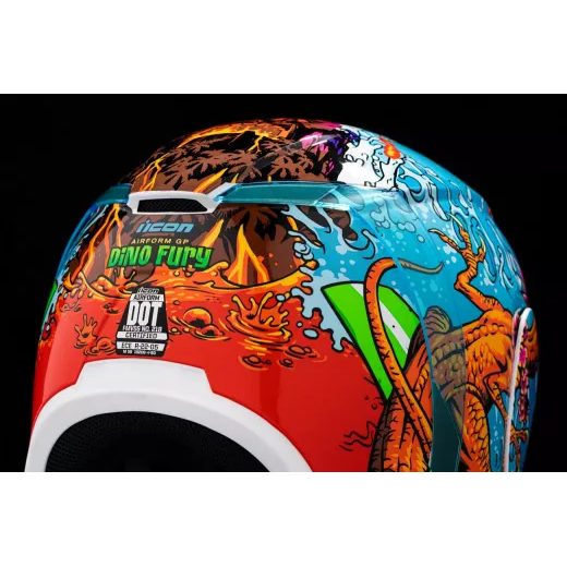 ĶIVERE AIRFORM™ DINO FURY HELMET (DAUDZKRĀSAINS)
