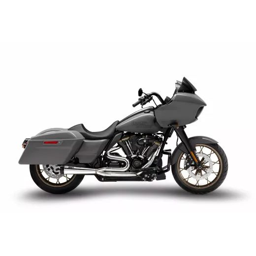 IZPLŪDES SISTĒMA TOURING 2IN1 E4/E5 POLISHED 17-23 FOR HARLEY DAVIDSON FLH 1868 ABS