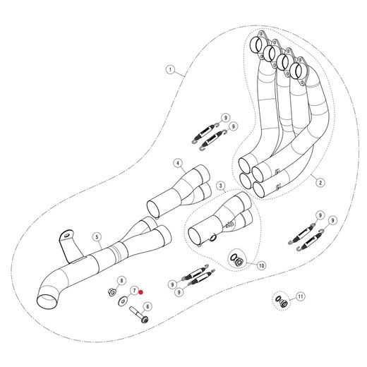 DISTANCE RING - WASHER